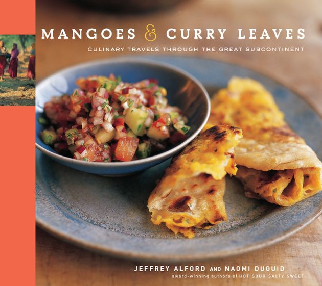 Tomato, Red Onion, and Yellow Pepper Salad with Yogurt Dressing from Mangoes &amp; Curry Leaves: Culinary Travels Through the Great Subcontinent by Jeffrey Alford and Naomi Duguid