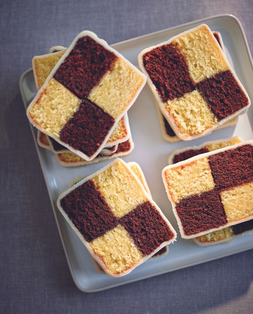 Chocolate Espresso & Almond Battenburg Cake from Bake by Lorraine Pascale