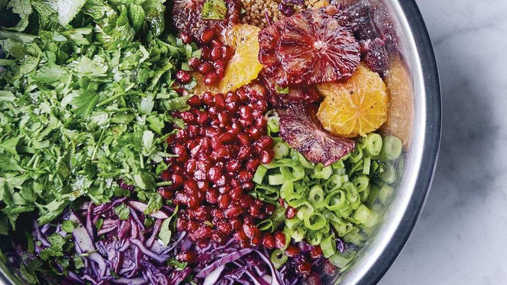 Winter tabbouleh with a blood orange dressing (Tabbouleh shatwieh)
