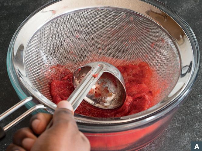 Strawberry Coulis from Sauces Classical and Contemporary Sauce Making