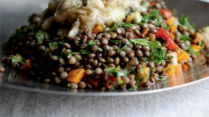 Ottolenghi Puy Lentils and Eggplant — Cooks Without Borders