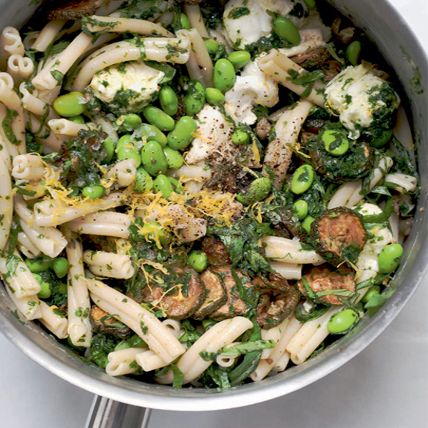 Pasta and fried courgette salad from Plenty by Yotam Ottolenghi