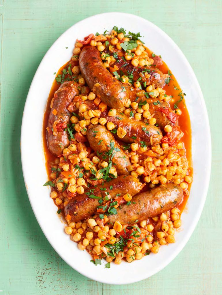 Chickpea, tomato and sausage cassoulet from Prue: My All-time Favourite