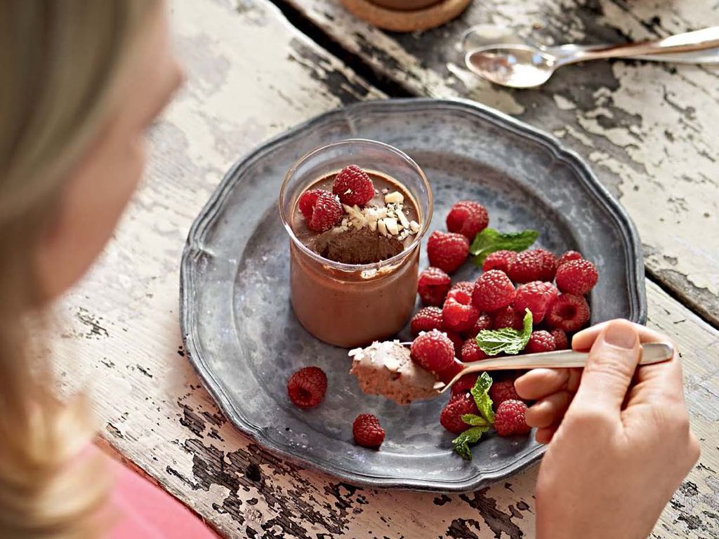Naked Chocolate Mousse with Hazelnut Dust from Wholesome by Sarah