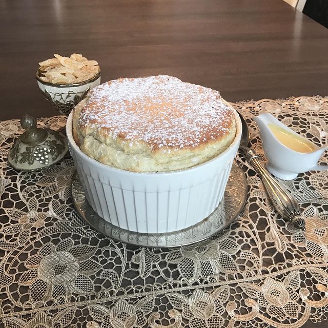 Ginger Soufflé from The Official Downton Abbey Cookbook by Annie Gray