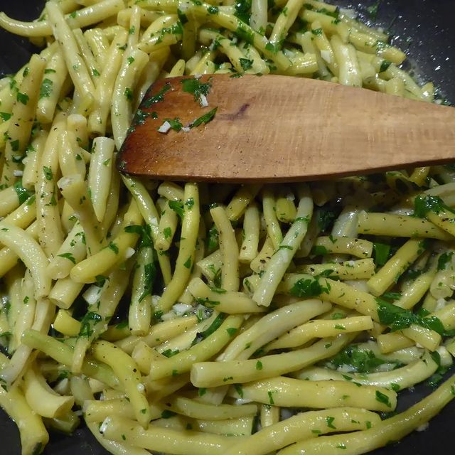 Trofie et haricots verts au pistou