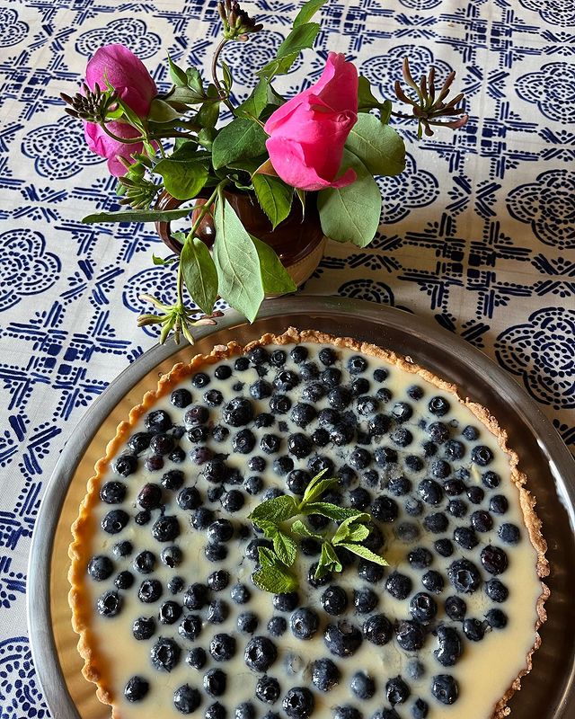 La Tarte aux Myrtilles from Goose Fat & Garlic: Country Recipes from  South-West France by Jeanne Strang